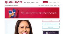 Desktop Screenshot of latinlawyer.com